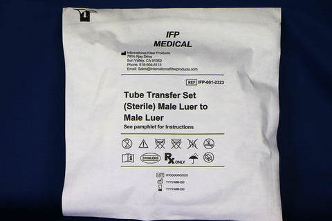 Sterile Male Luer Lock to Male Luer Lock - IFP-081-2323 - $14.70 per unit