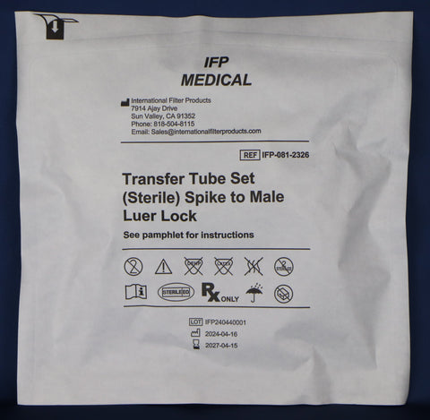 Sterile Spike to Male Luer Lock - IFP-081-2326 - $15.55 per unit