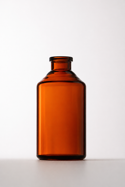 Gerresheimer 50R / 50 mL Amber Sterile Vials – ISO Standard Type I