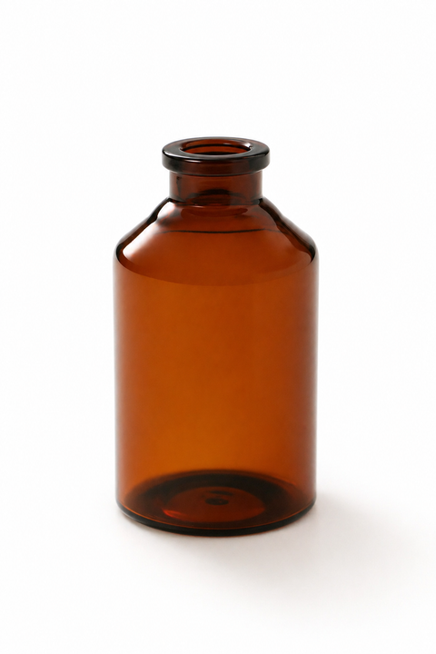 Gerresheimer 50R / 50 mL Amber Sterile Vials – ISO Standard Type I