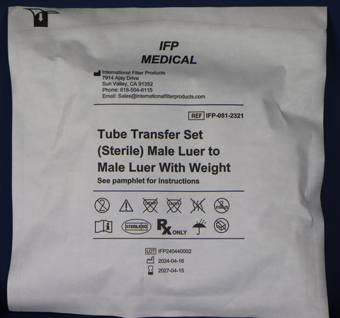 IFP-081-2321 - Male Luer Lock with Sinker Weight