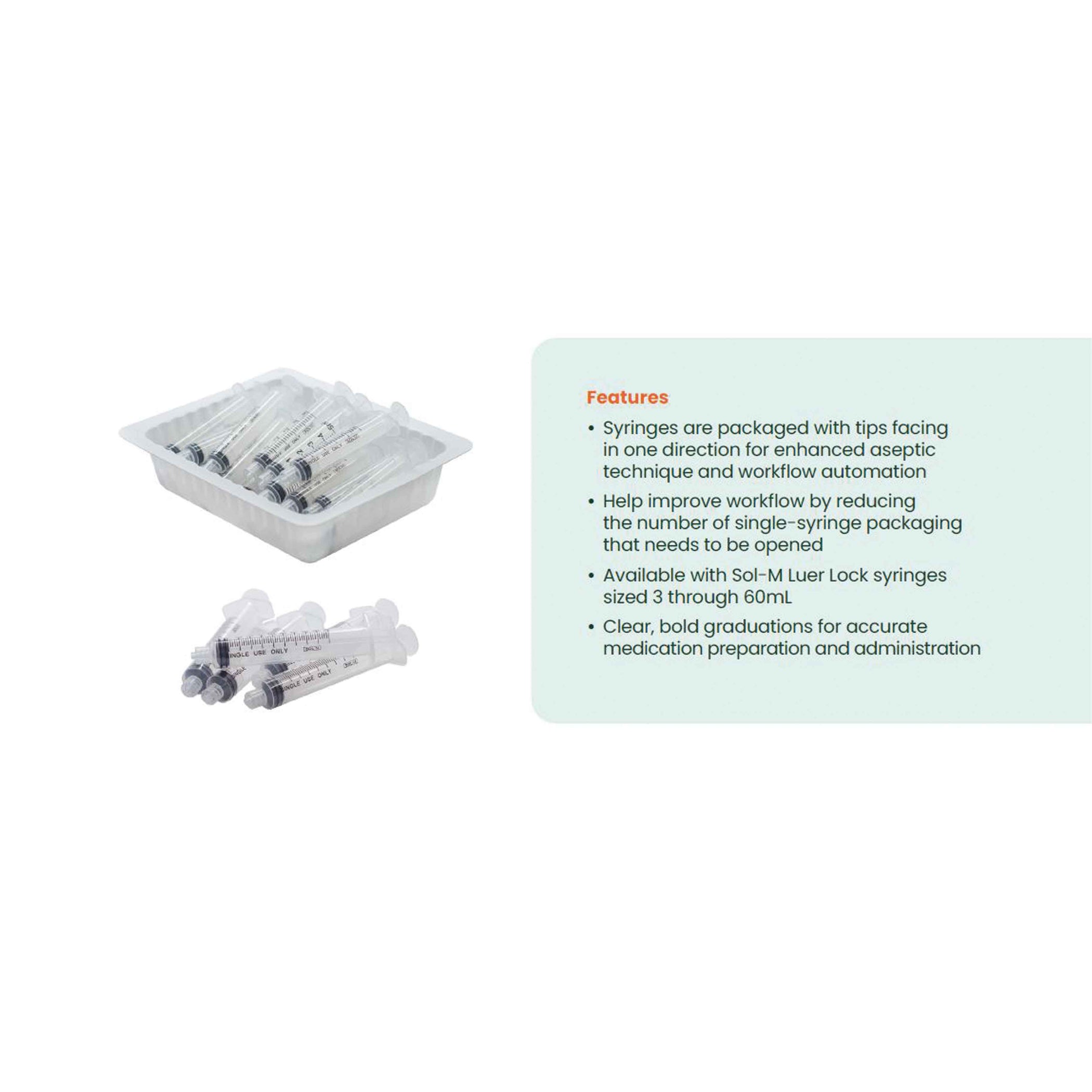 Sol-M® Luer Lock Syringe Trays – International Filter Products