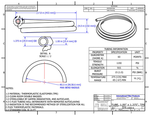 C-Flex® TPE Tubing - 374-1000-6