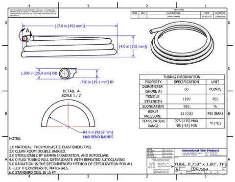 C-Flex® TPE Tubing - 374-750-4